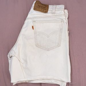 Vintage Orange Tag Levi Denim Shorts